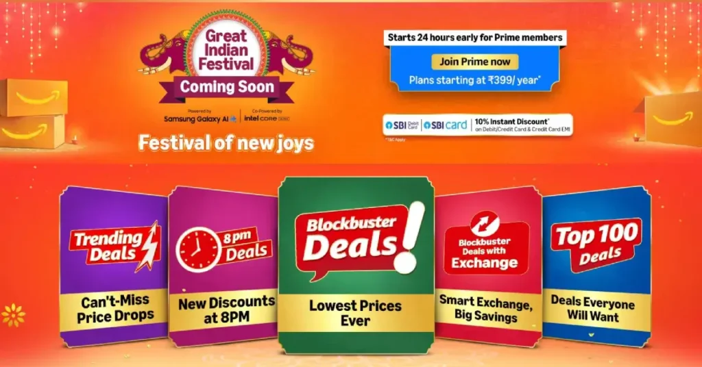 Amazon Great Indian Festival Sale 2025: Dates, Top Deals, and Savings Guide 2 Amazon Great Indian Festival Sale 2025