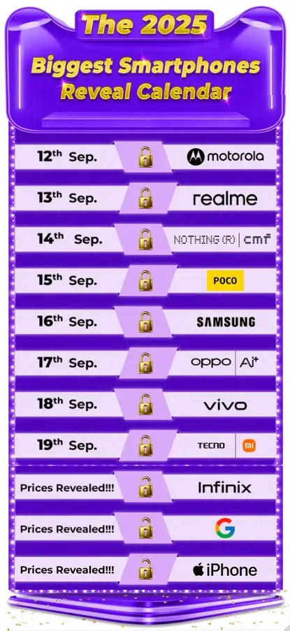 Biggest Smartphones Reveal Calendar